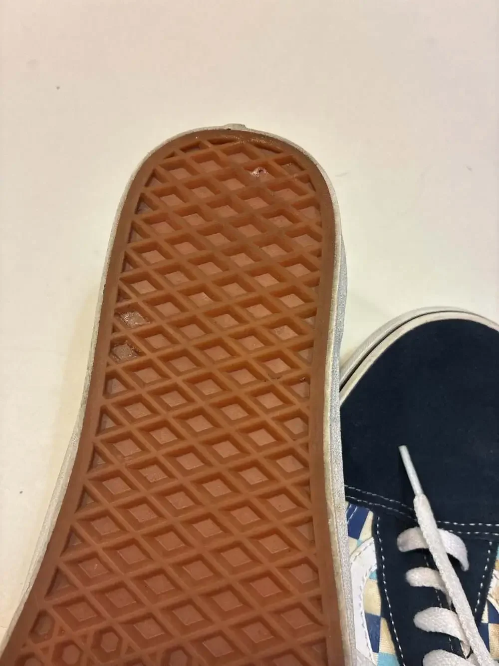 Vans Old Skool Blue Topaz Checkerboard Skate Shoes